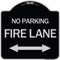 Signmission Colorado Fire Lane W/ Bidirectional Arrow Heavy-Gauge Aluminum Sign, 18" x 18", BS-1818-24255 A-DES-BS-1818-24255 - alternate 1
